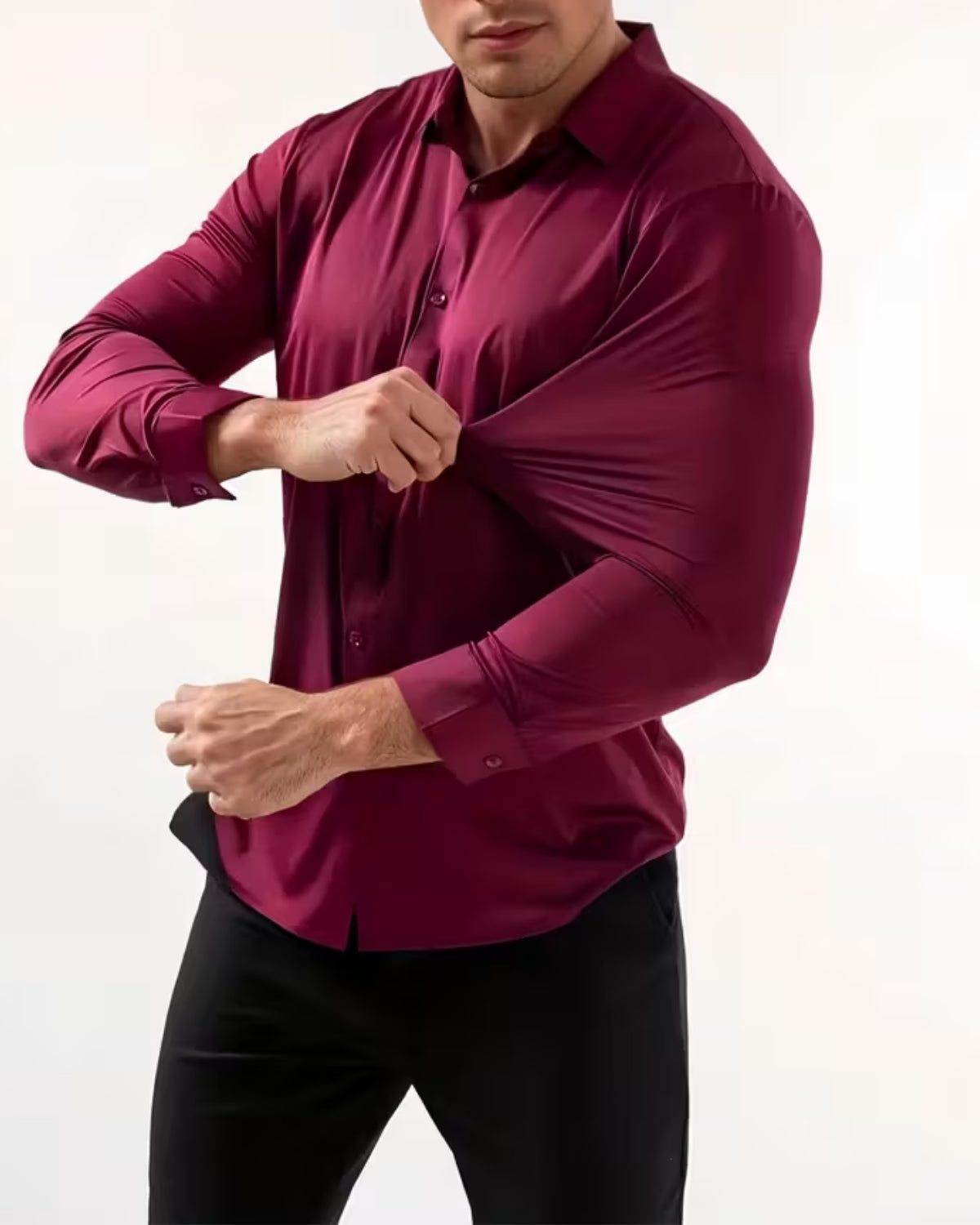 ELANCE | Herren-Stretchhemd mit formender Wirkung