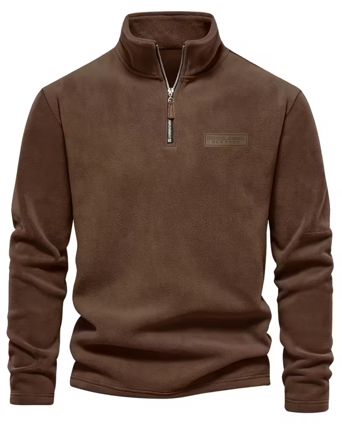 POLAREO | Winterkomfort-Fleecepullover mit halbem Reißverschluss