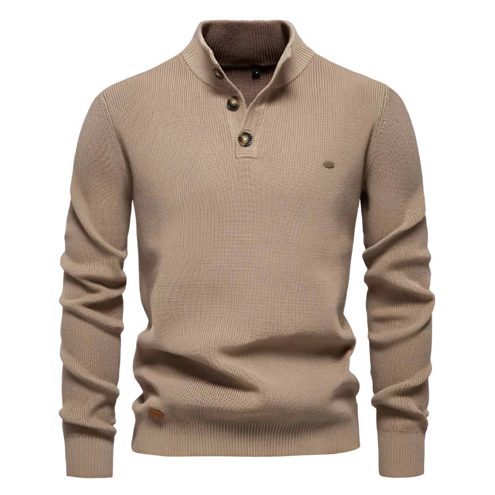 MAILAND | PRESTIGE-PULLOVER MIT KNOPFSCHNELLE