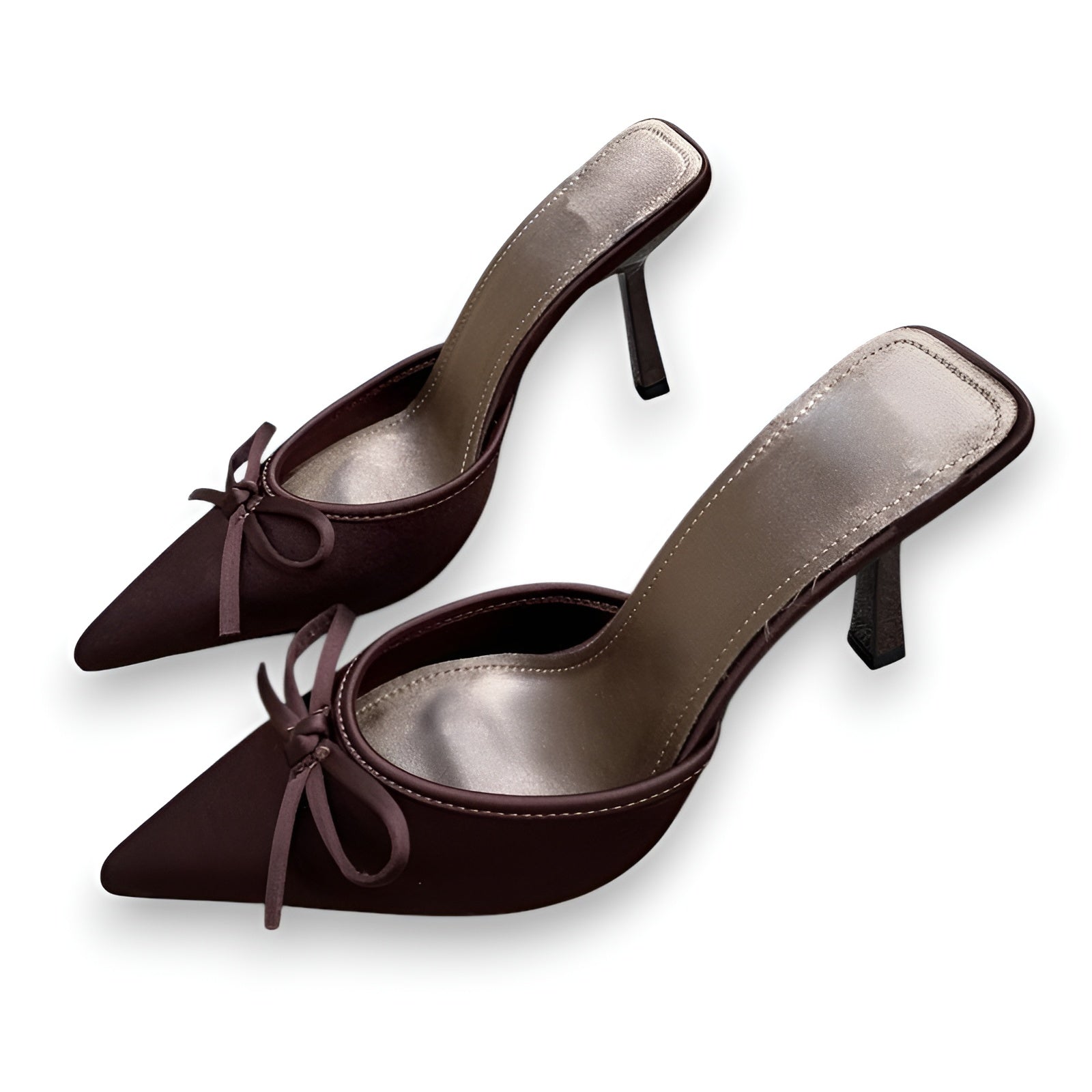ELISE | ELEGANTE MULES MIT SATINKNOTEN 