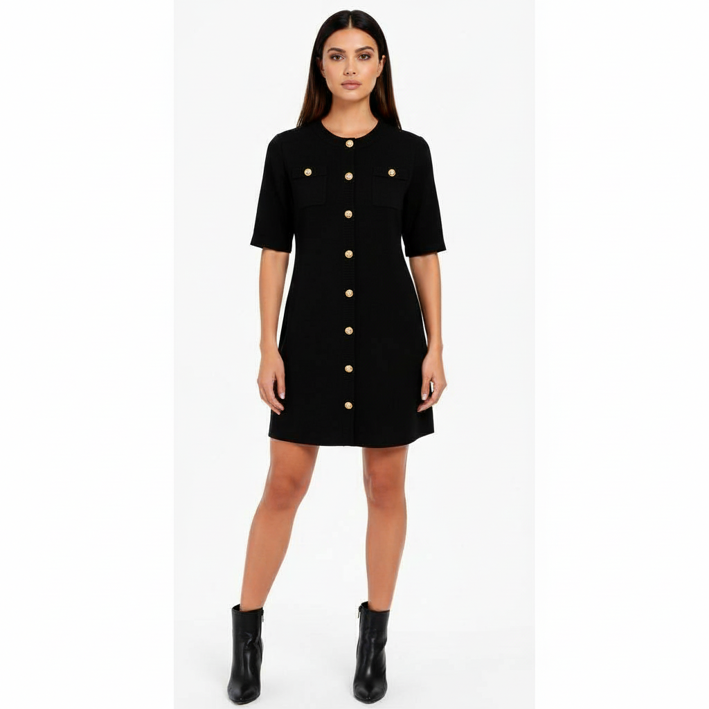 MANON | ELEGANT SHORT TWEED DRESS