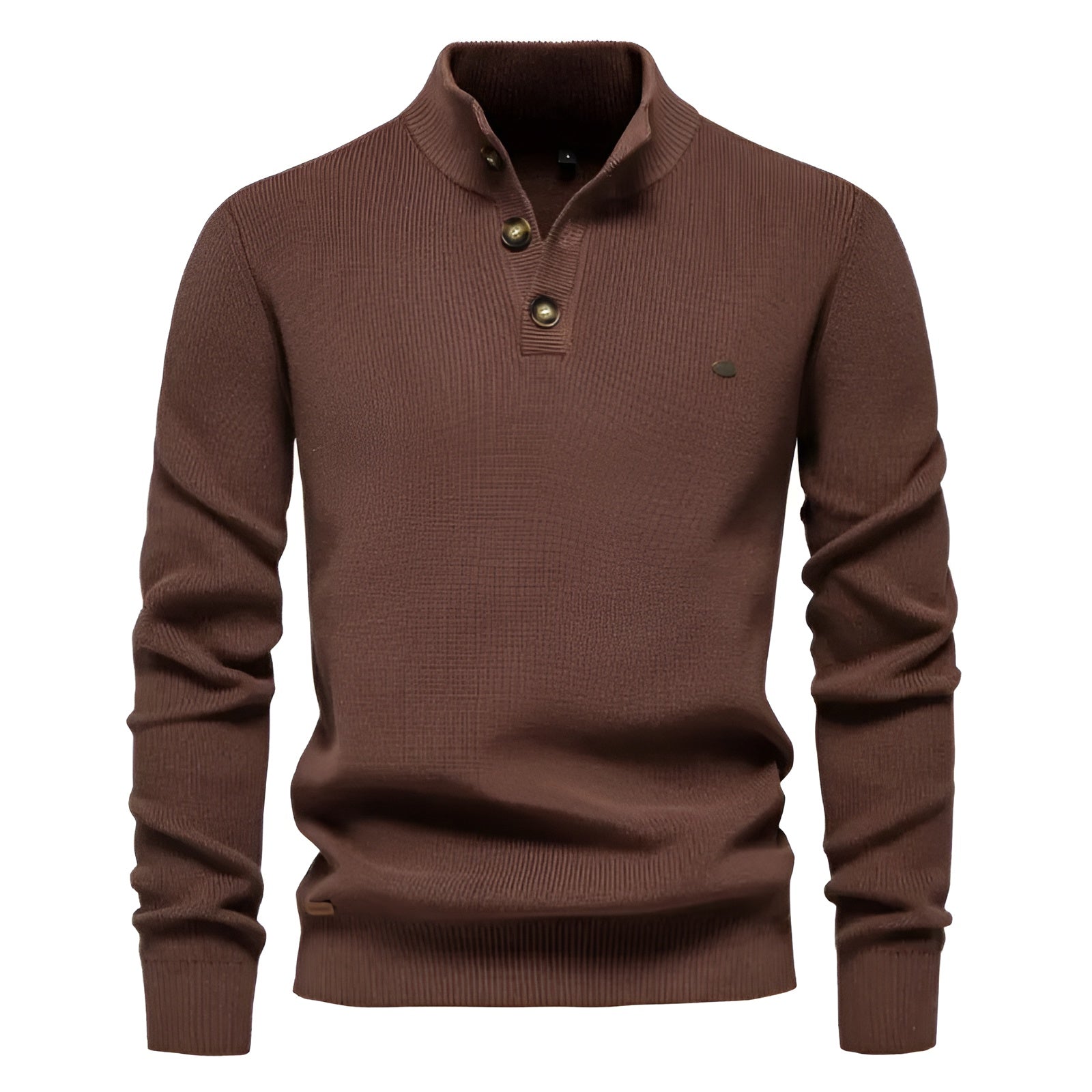 MAILAND | PRESTIGE-PULLOVER MIT KNOPFSCHNELLE