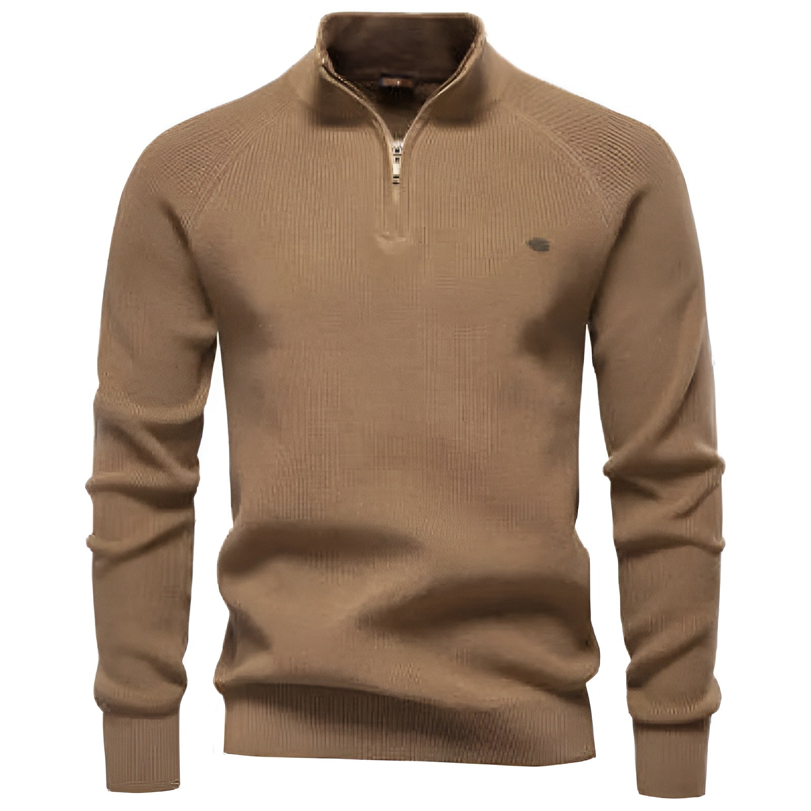 ARNAUD | LUXUS-PULLOVER MIT HALBREISSVERSCHLUSS